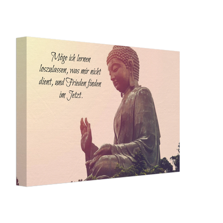 Tibetan Kraftgebete Canvas Print – Immersive Art Experience – Leinwandbild auf Holzkeilrahmen mit Motivdruck