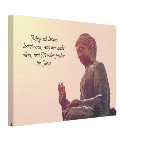Stimmungsvolle Wandkunst für stilvolle Räume. Tibetan Kraftgebete Canvas Print – Immersive Art Experience: zeitlos und harmonisch. Schlicht, elegant und wirkungsvoll.
