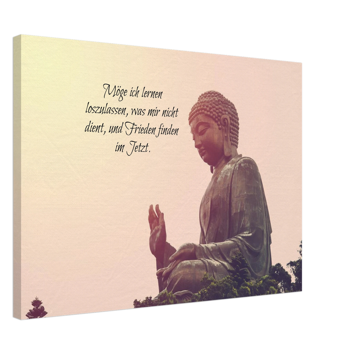 Tibetan Kraftgebete Canvas Print – Immersive Art Experience – bedruckte Leinwand auf stabilem Keilrahmen