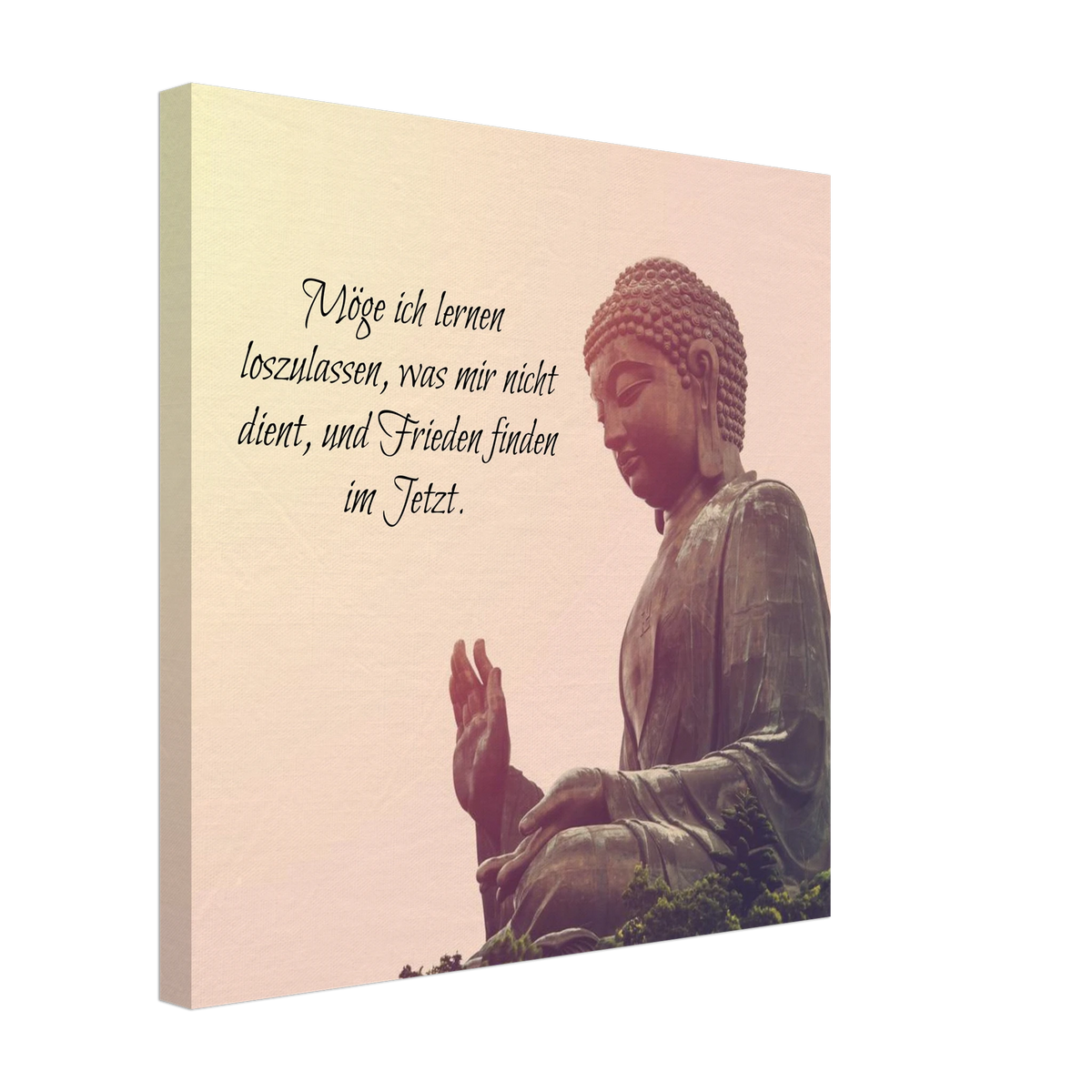 Stimmungsvolle Wandkunst für stilvolle Räume. Tibetan Kraftgebete Canvas Print – Immersive Art Experience: zeitlos und harmonisch. Schlicht, elegant und wirkungsvoll.