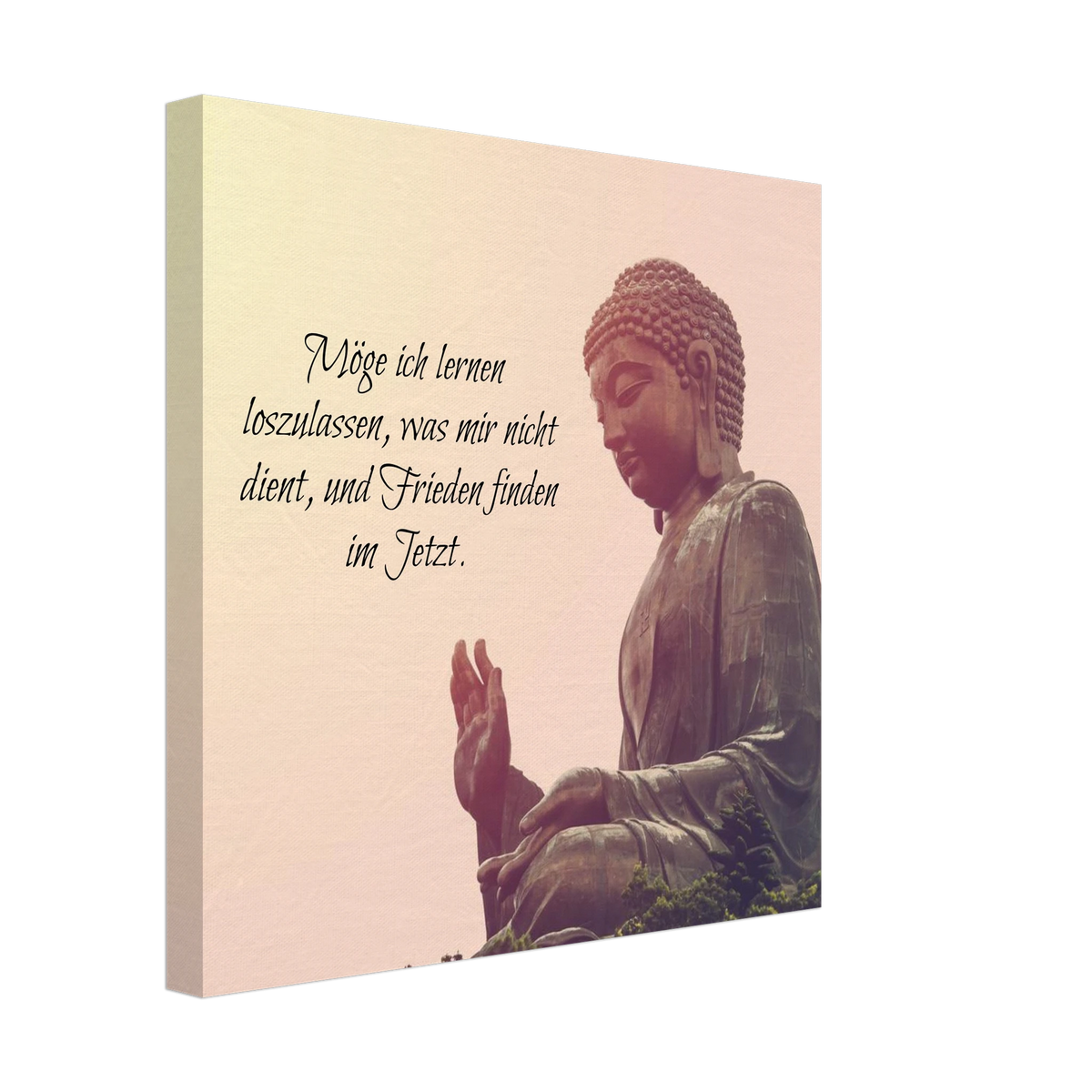 Stimmungsvolle Wandkunst für stilvolle Räume. Tibetan Kraftgebete Canvas Print – Immersive Art Experience: zeitlos und harmonisch. Schlicht, elegant und wirkungsvoll.