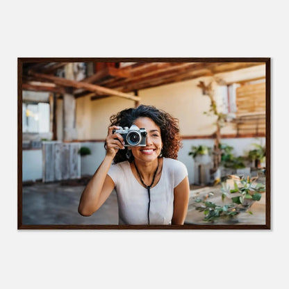 Dekoration mit Charakter. Personalisierbares Holzrahmen- – Elegantes individuelles Foto Kunstwerk: zeitlos und harmonisch. Schlicht, elegant und wirkungsvoll.