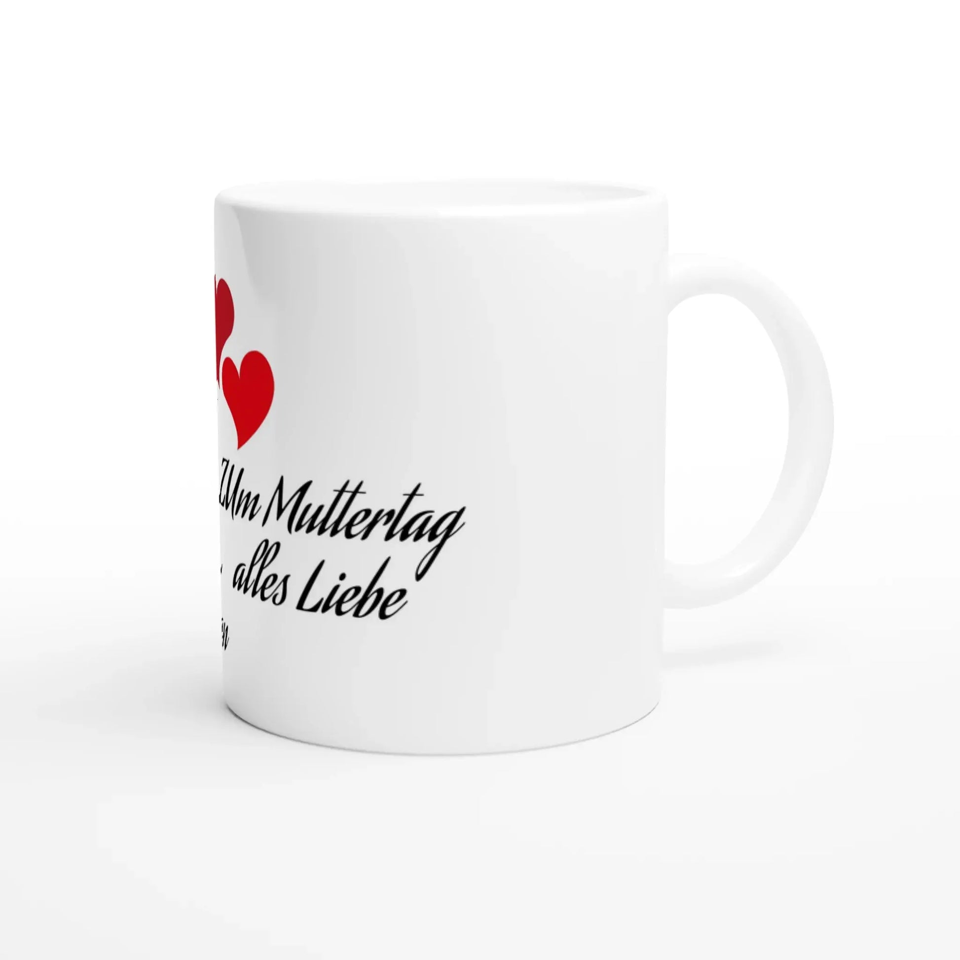 Weiße Keramiktasse zum Muttertag bedrucken lassen 💕 - Zoey Kunstdrucke