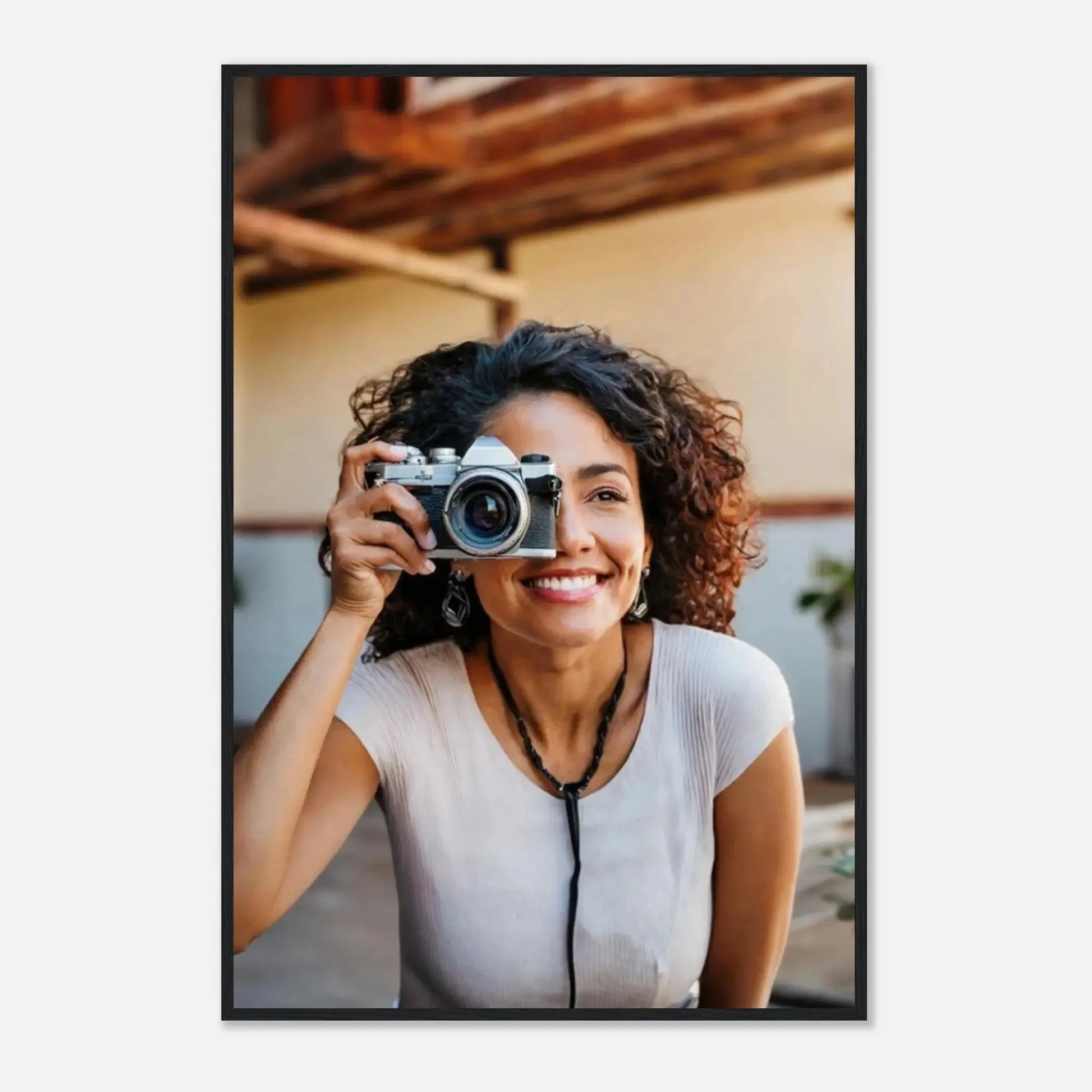 Dekoration mit Charakter. Personalisierbares Holzrahmen- – Elegantes individuelles Foto Kunstwerk: für stilvolle Raumgestaltung. Schlicht, elegant und wirkungsvoll.