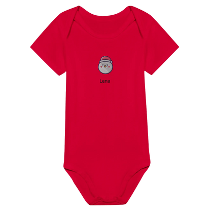 Liebevolle Erinnerung an Kindheitsmomente. Classic Baby Short Sleeve Bodysuit personalisiertes Geschenk zu Weihachten 🎅: freundlich und verspielt gestaltet. Ein Highlight für das Kinderzimmer.