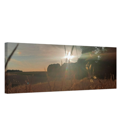 Dekoration mit Charakter. Westerwald Landschaftsbild Leinwand - Kunstdruck Die andere Perspektive: zeitlos und harmonisch. Schlicht, elegant und wirkungsvoll.