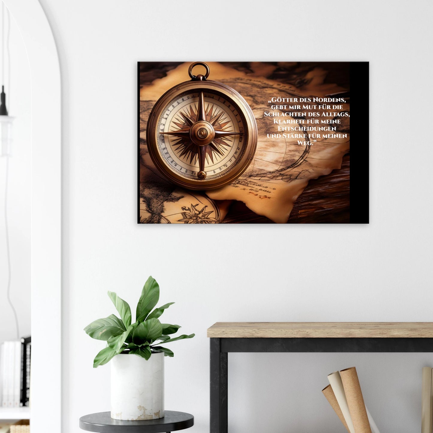 Stimmungsvolle Wandkunst für stilvolle Räume. Nordische Kraftgebete auf Leinwand: zeitlos und harmonisch. Schlicht, elegant und wirkungsvoll.