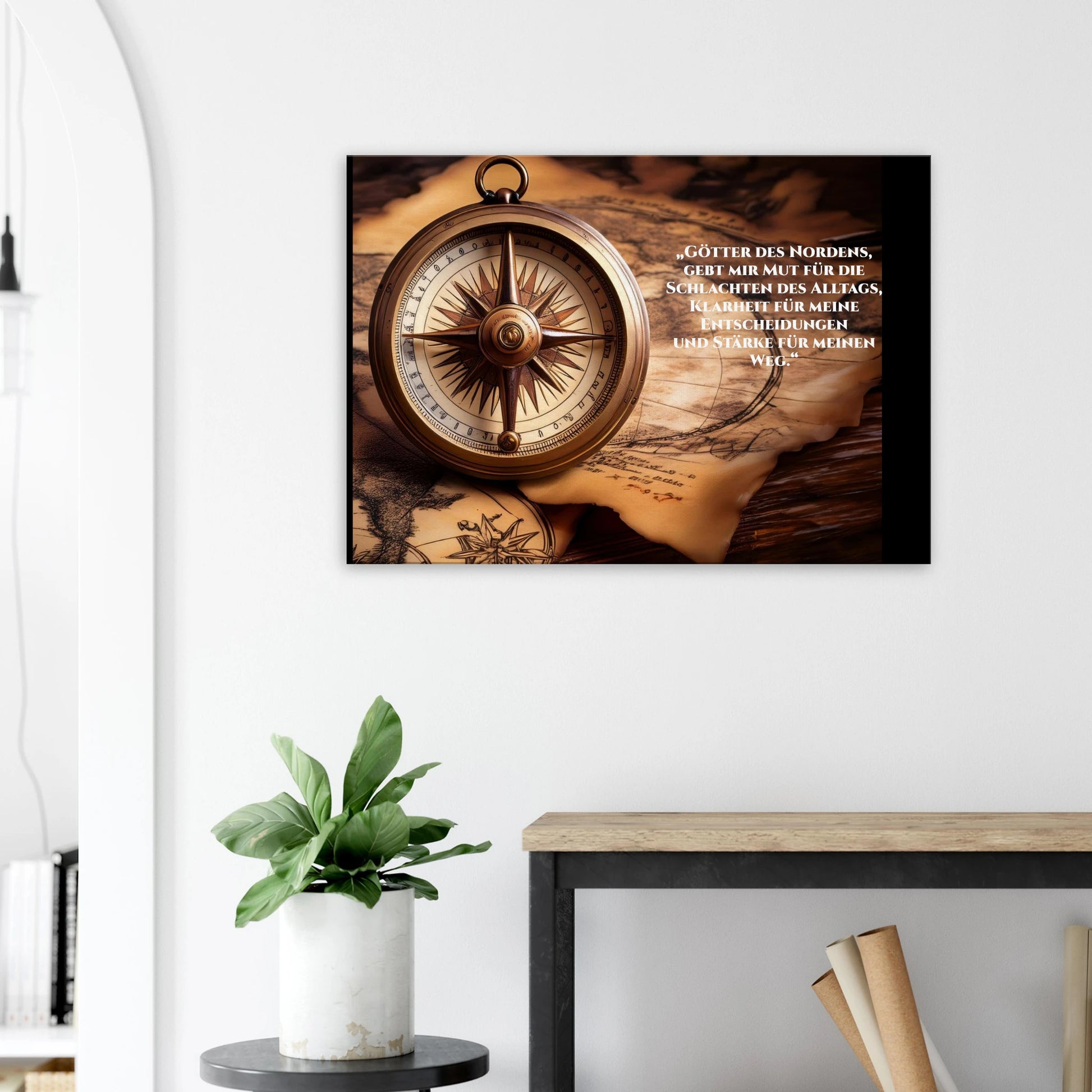 Stimmungsvolle Wandkunst für stilvolle Räume. Nordische Kraftgebete auf Leinwand: zeitlos und harmonisch. Schlicht, elegant und wirkungsvoll.