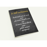 Stimmungsvolle Wandkunst für stilvolle Räume. Trauerspruch schwester- Dankeskarte handgemacht als Kunstdruck: zeitlos und harmonisch. Eine besondere Bereicherung für jeden Raum.