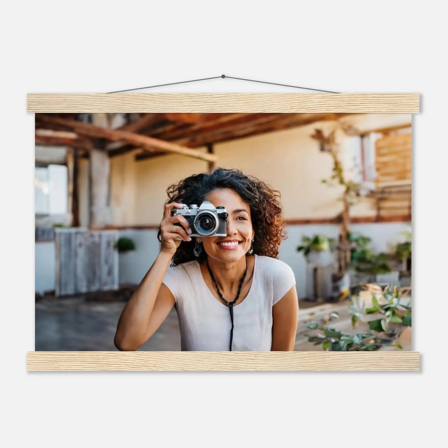 Dekoration mit Charakter. Individuelles Selbstportrait  mit Holzleisten – Dein Foto als Kunstwerk: passt in jedes Ambiente. Eine besondere Bereicherung für jeden Raum.