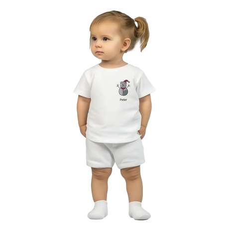 Classic Baby Crewneck T-shirt personalisiertes Kindershirt zu Weihnachten – Bekleidung mit hochwertigem Motivdruck