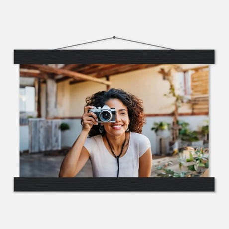 Dekoration mit Charakter. Individuelles Selbstportrait  mit Holzleisten – Dein Foto als Kunstwerk: zeitlos und harmonisch. Eine besondere Bereicherung für jeden Raum.