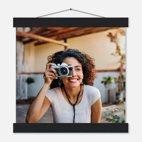 Dekoration mit Charakter. Individuelles Selbstportrait  mit Holzleisten – Dein Foto als Kunstwerk: für stilvolle Raumgestaltung. Schlicht, elegant und wirkungsvoll.