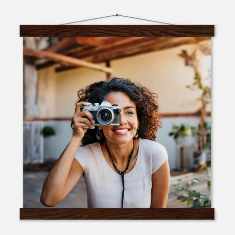 Dekoration mit Charakter. Individuelles Selbstportrait  mit Holzleisten – Dein Foto als Kunstwerk: zeitlos und harmonisch. Schlicht, elegant und wirkungsvoll.
