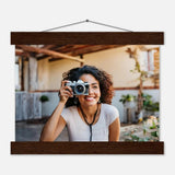 Dekoration mit Charakter. Individuelles Selbstportrait  mit Holzleisten – Dein Foto als Kunstwerk: zeitlos und harmonisch. Schlicht, elegant und wirkungsvoll.