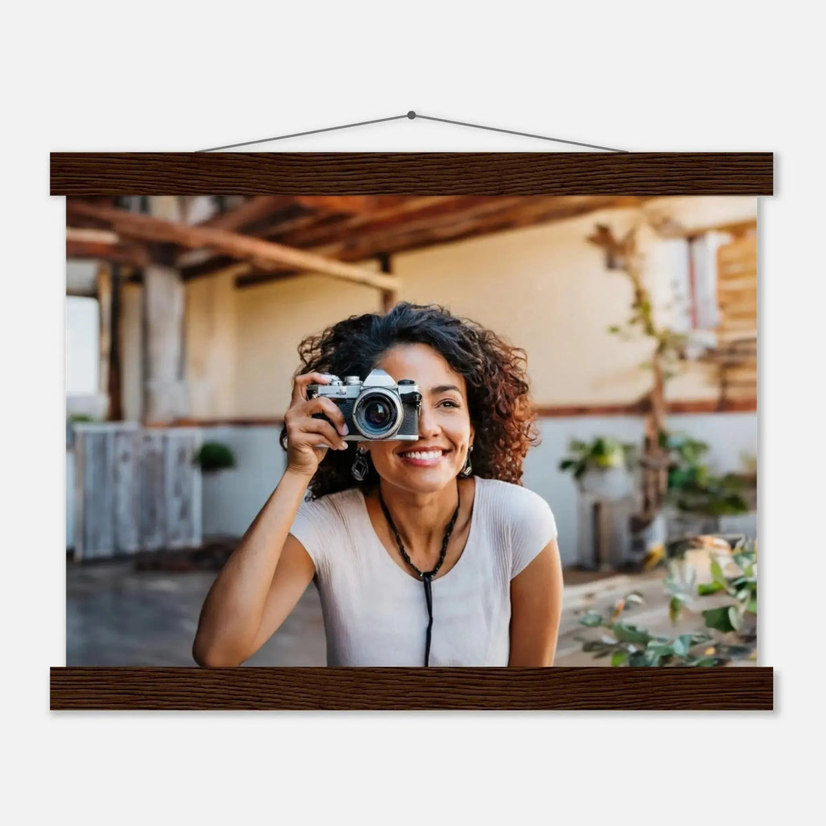 Dekoration mit Charakter. Individuelles Selbstportrait  mit Holzleisten – Dein Foto als Kunstwerk: zeitlos und harmonisch. Schlicht, elegant und wirkungsvoll.