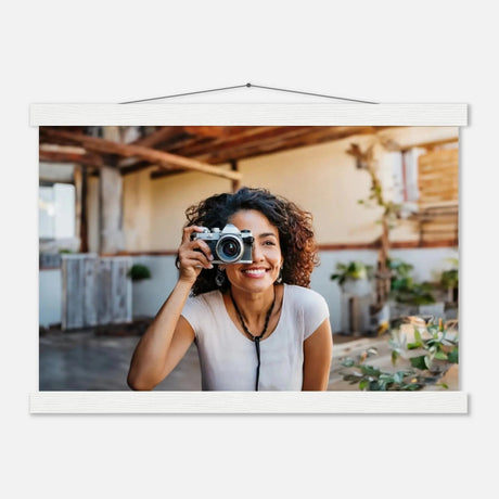 Dekoration mit Charakter. Individuelles Selbstportrait  mit Holzleisten – Dein Foto als Kunstwerk: zeitlos und harmonisch. Eine besondere Bereicherung für jeden Raum.