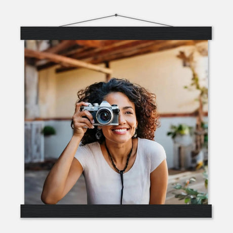 Dekoration mit Charakter. Individuelles Selbstportrait  mit Holzleisten – Dein Foto als Kunstwerk: für stilvolle Raumgestaltung. Schlicht, elegant und wirkungsvoll.