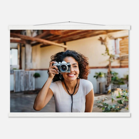 Dekoration mit Charakter. Individuelles Selbstportrait  mit Holzleisten – Dein Foto als Kunstwerk: zeitlos und harmonisch. Eine besondere Bereicherung für jeden Raum.