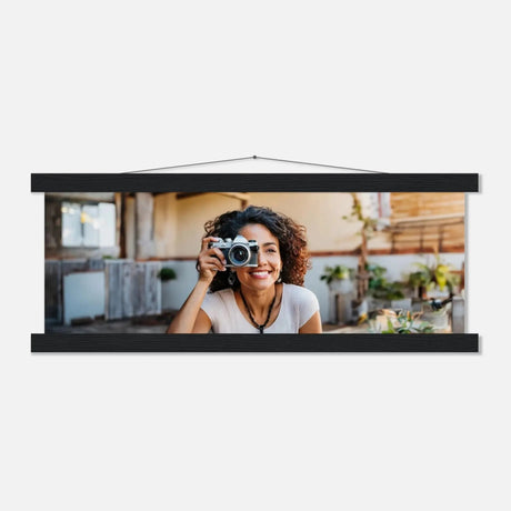 Dekoration mit Charakter. Individuelles Selbstportrait  mit Holzleisten – Dein Foto als Kunstwerk: zeitlos und harmonisch. Schlicht, elegant und wirkungsvoll.