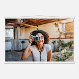 Dekoration mit Charakter. Individuelles Selbstportrait  mit Holzleisten – Dein Foto als Kunstwerk: zeitlos und harmonisch. Schlicht, elegant und wirkungsvoll.