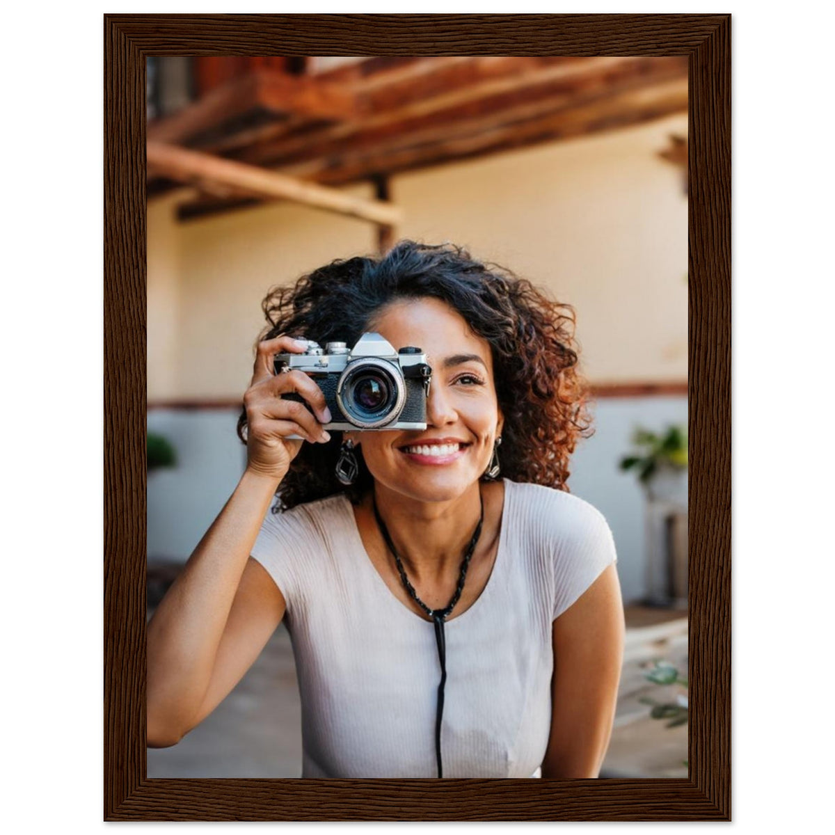 Classic Matte Paper Wooden Framed Poster – Fotoposter mit detailreichem Druckmotiv