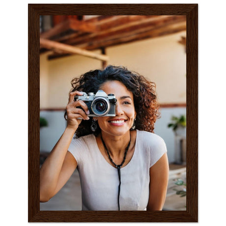 Classic Matte Paper Wooden Framed Poster – Fotoposter mit detailreichem Druckmotiv