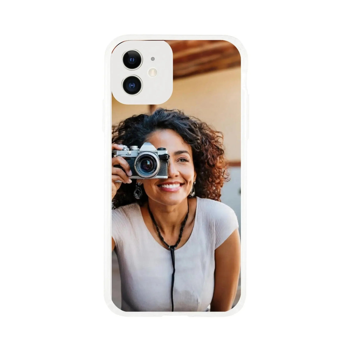Clear case personalisierbar mit deinem Foto – personalisierbares Produkt mit dekorativer Gestaltung