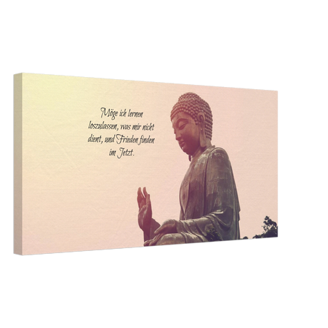 Stimmungsvolle Wandkunst für stilvolle Räume. Tibetan Kraftgebete Canvas Print – Immersive Art Experience: zeitlos und harmonisch. Eine besondere Bereicherung für jeden Raum.