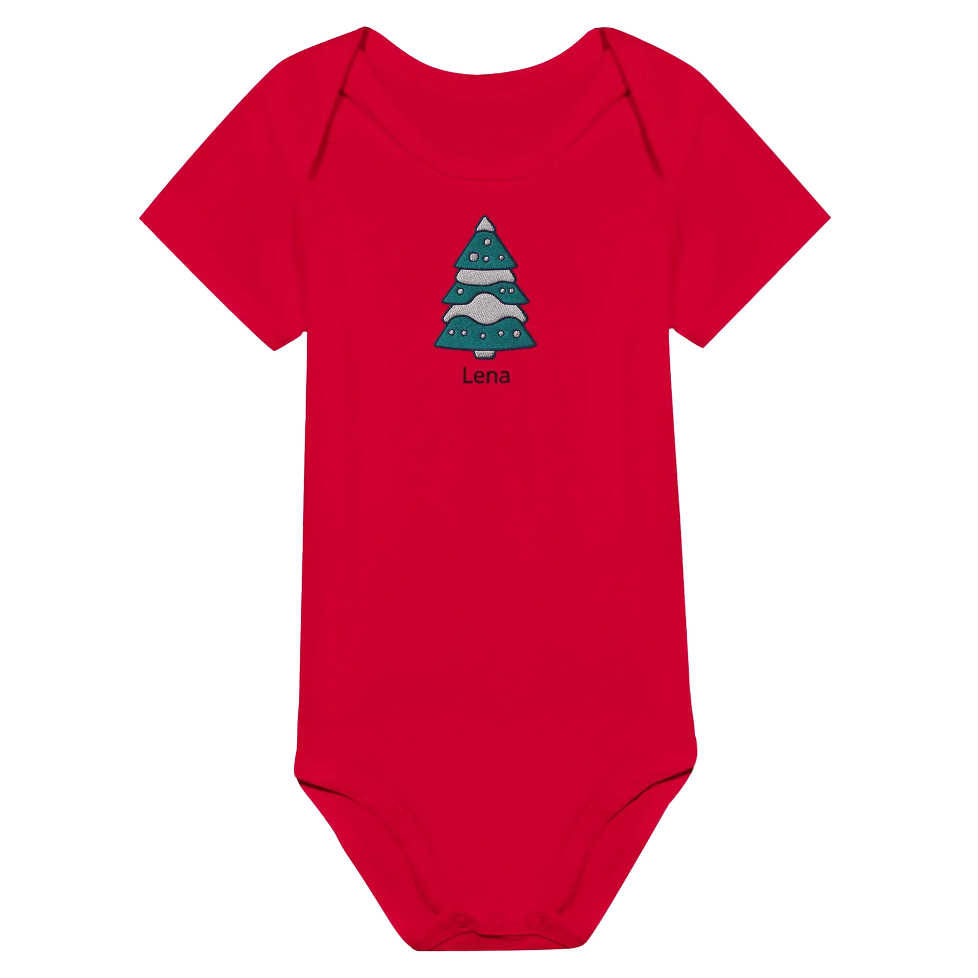Liebevolle Erinnerung an Kindheitsmomente. Classic Baby Short Sleeve Bodysuit personalisiertes Geschenk zu Weihachten 🎅: freundlich und verspielt gestaltet. Zaubert ein Lächeln auf jedes Gesicht.