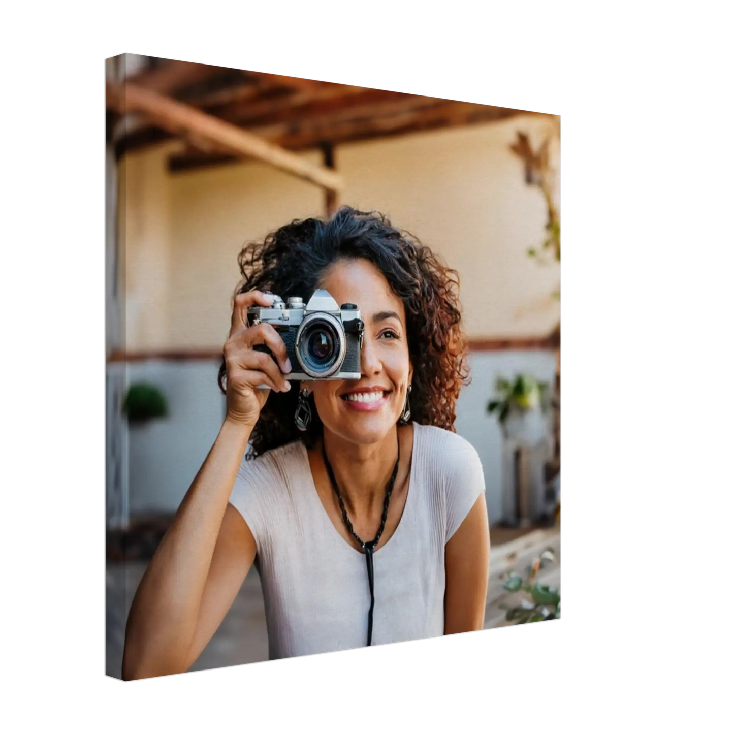 Individuelle Familienportraits auf Leinwand mit Foto 30 % auf Leinwände Black Friday - Zoey Kunstdrucke