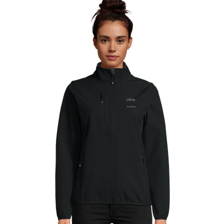 Softshelljacke für Damen aus recyceltem Polyester | SOL’S Falcon Women – bedrucktes Produkt mit individuell wählbarem Motiv