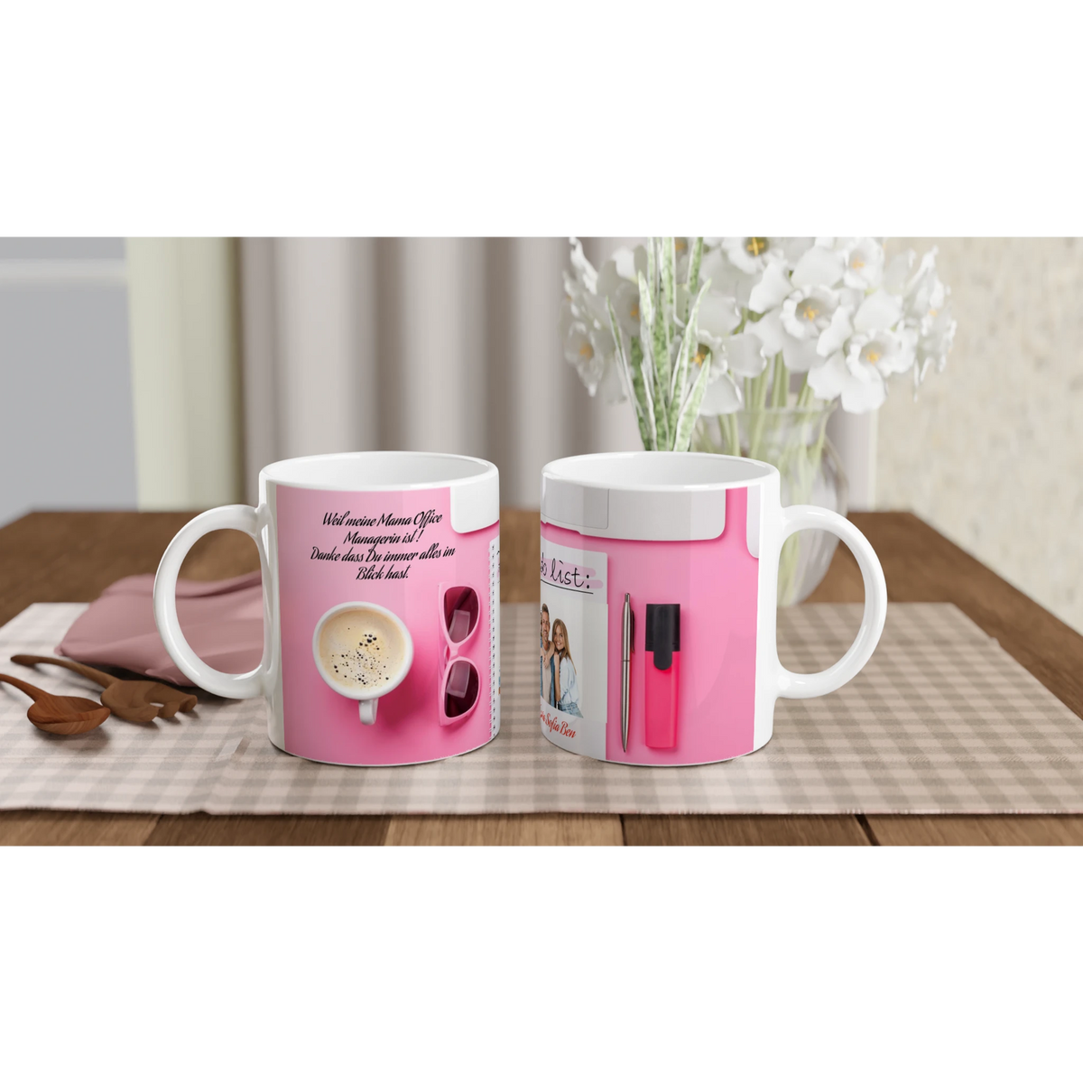 Dekoration mit Charakter. Danke, liebe Office Managerin - Tasse: für stilvolle Raumgestaltung. Schlicht, elegant und wirkungsvoll.