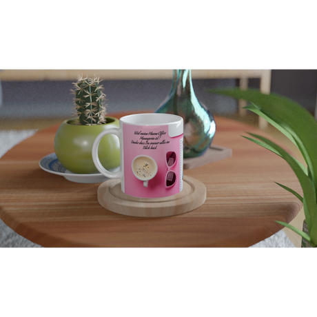 Dekoration mit Charakter. Danke, liebe Office Managerin - Tasse: für stilvolle Raumgestaltung. Schlicht, elegant und wirkungsvoll.