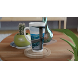 Hochwertige Keramiktasse für jeden Anlass. Weiße Latte Tasse – Fototasse mit individuellen Daten und: mit eigenem Namen, Spruch oder Foto. Ein besonderer Genuss für Kaffee- oder Teeliebhaber.
