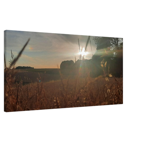Stimmungsvolle Wandkunst für stilvolle Räume. Westerwald Landschaftsbild Leinwand - Kunstdruck Die andere Perspektive: zeitlos und harmonisch. Schlicht, elegant und wirkungsvoll.