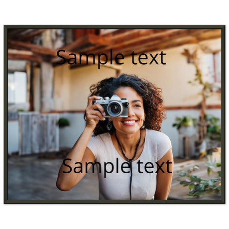 Dekoration mit Charakter. Classic Semi-Glossy Paper Metal Framed: zeitlos und harmonisch. Schlicht, elegant und wirkungsvoll.