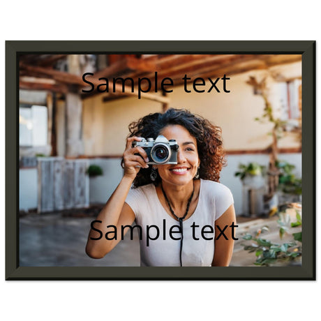 Classic Semi-Glossy Paper Metal Framed Poster – Fotoposter mit detailreichem Druckmotiv