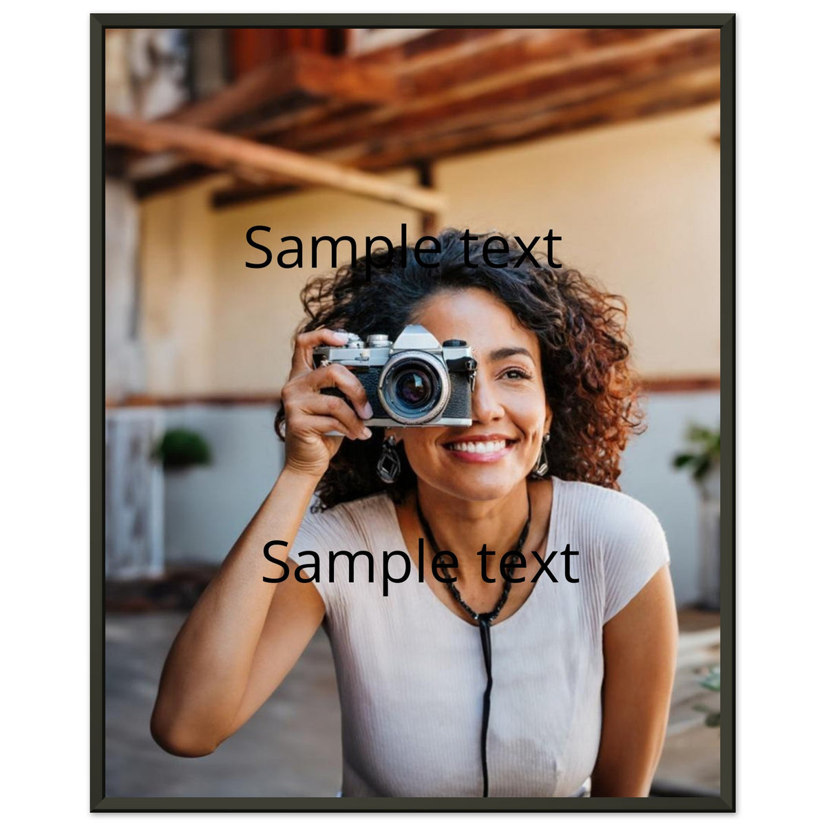 Classic Semi-Glossy Paper Metal Framed Poster – Wandposter mit individuell gewähltem Motiv