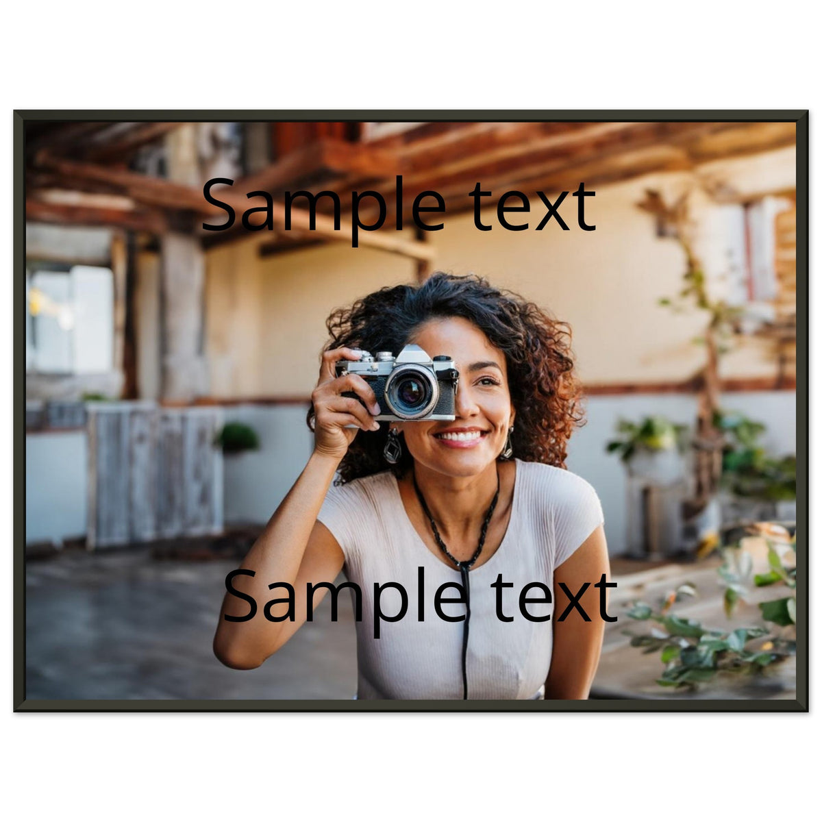 Dekoration mit Charakter. Classic Semi-Glossy Paper Metal Framed: zeitlos und harmonisch. Schlicht, elegant und wirkungsvoll.