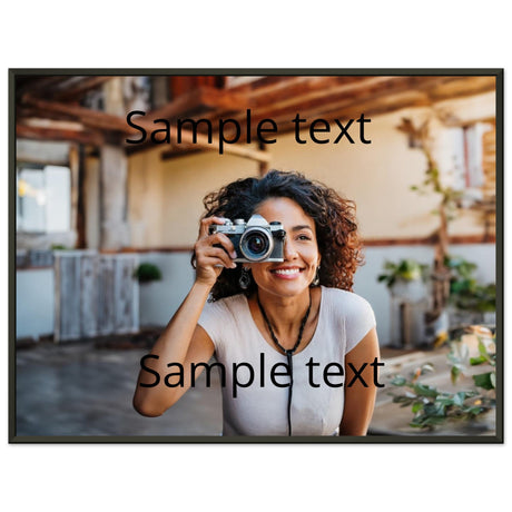 Dekoration mit Charakter. Classic Semi-Glossy Paper Metal Framed: zeitlos und harmonisch. Schlicht, elegant und wirkungsvoll.