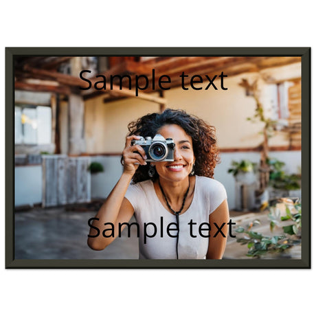 Dekoration mit Charakter. Classic Semi-Glossy Paper Metal Framed: zeitlos und harmonisch. Schlicht, elegant und wirkungsvoll.