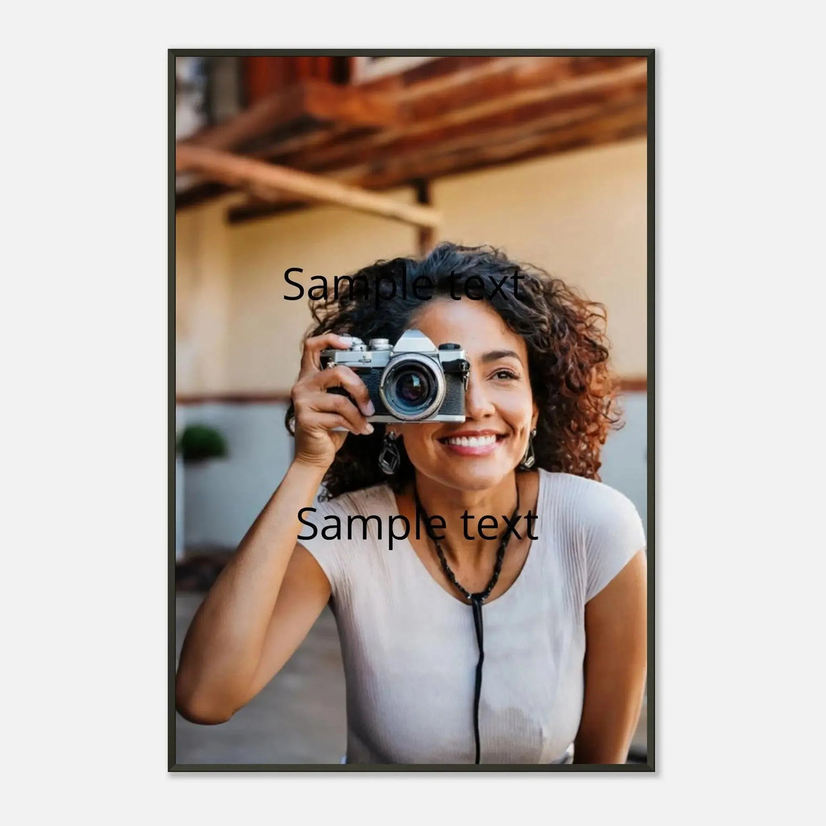 Classic Semi-Glossy Paper Metal Framed Poster – Fotoposter mit detailreichem Druckmotiv
