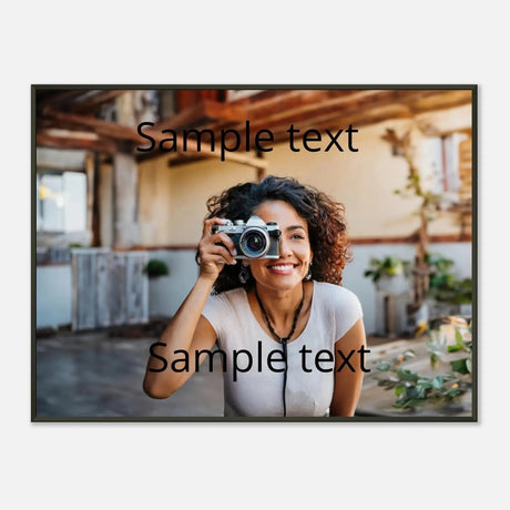 Classic Semi-Glossy Paper Metal Framed Poster – Kunstdruck auf Posterpapier als dekoratives Wandbild