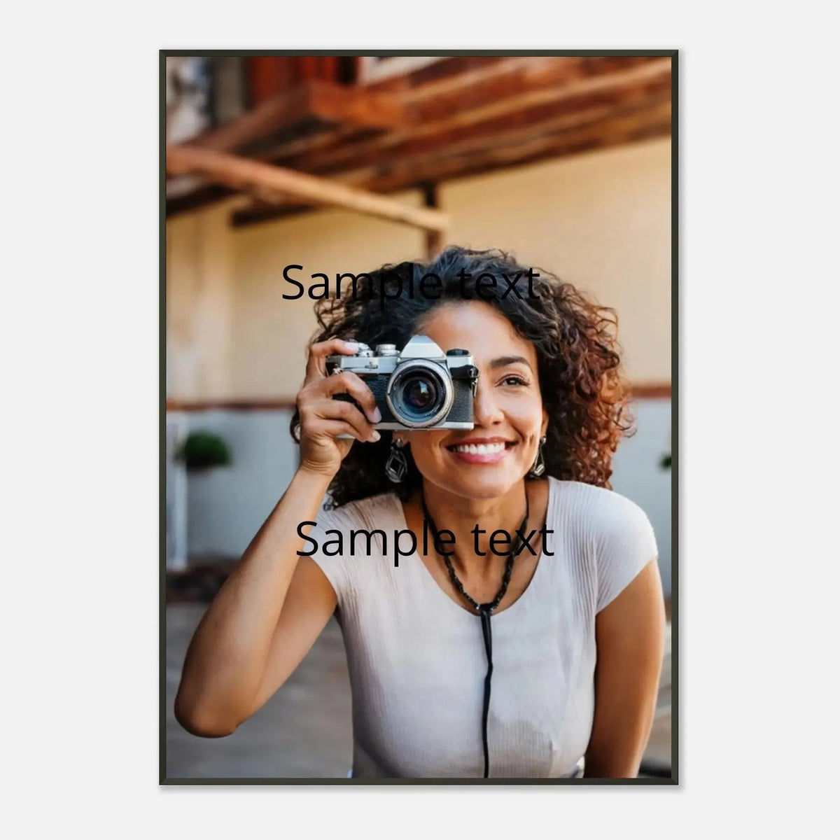 Classic Semi-Glossy Paper Metal Framed Poster – Kunstdruck auf Posterpapier als dekoratives Wandbild