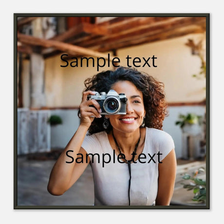 Classic Semi-Glossy Paper Metal Framed Poster – Poster mit dekorativer Motivgestaltung