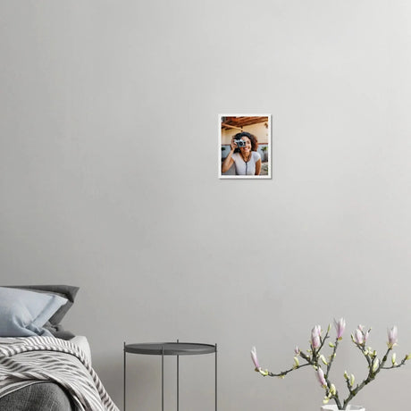 Elegantes Gerahmtes Holzposter – Robuste Kunst für Stilvolle Räume – Holzbild mit hochwertigem Motivdruck