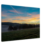 Kunstdruck auf Leinwand - Die sonne läutet den Tag ein 70x100 cm / 28x40″ – Kunstdruck auf Leinwand mit Holzkeilrahmen