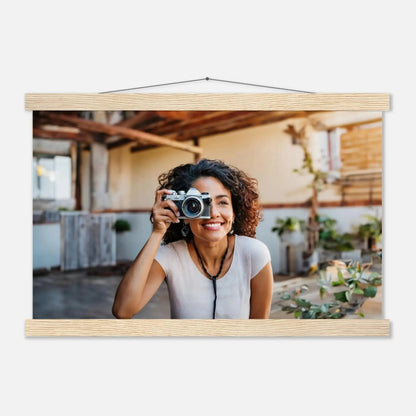 Dekoration mit Charakter. Individuelles Selbstportrait  mit Holzleisten – Dein Foto als Kunstwerk: passt in jedes Ambiente. Schlicht, elegant und wirkungsvoll.