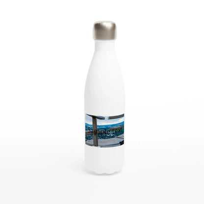 White 17oz Stainless Steel Water Bottle - Zoey Kunstdrucke